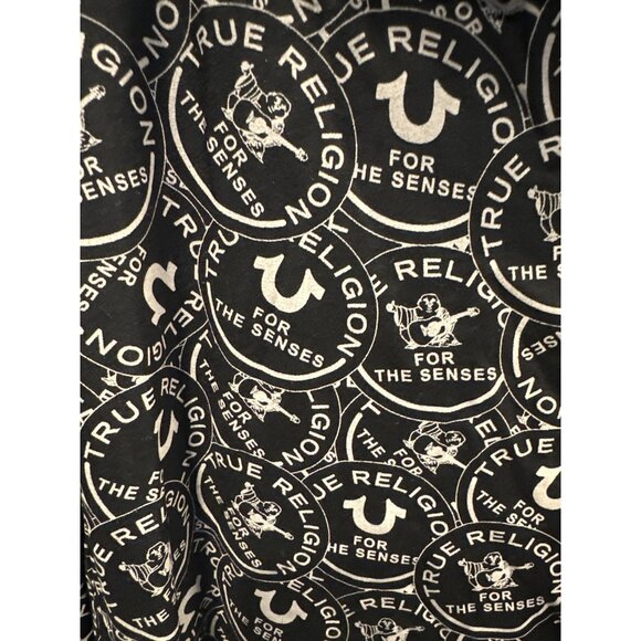 True Religion Mens Resort Shirt Jet Black NWT Size L - Picture 4 of 6